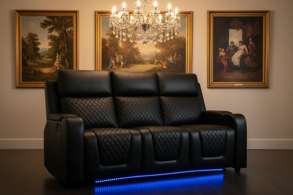 Florida Leather 3 Seater Sofa – Modern Comfortable Leather Couch for Living Room The Sofas Studio 3 Seater Sofa