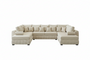 Lilly U Shape Sofa – Luxury Modern Fabric U Shaped Corner Sofa – Spacious Family Living Room Sofa The Sofa Studio U Shape Sofa