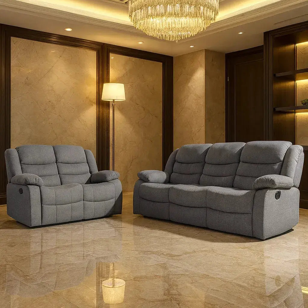 Sorrento Fabric Recliner – 3+2 Sofa Set The Sofas Studio