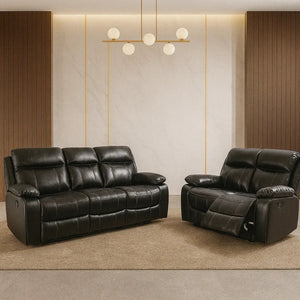Vancouver Leather Recliner 3+2 Sofa Set | Luxury Leather Recliner Sofa The Sofas Studio 3+2 Sofa Suite