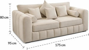 3+2 lilly Fabric Sofa Set with Free Coffee Table | Modern Living Room Sofa Set The Sofa Studio