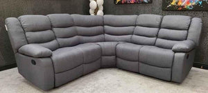 Grey Leather Corner Recliner Sofa – 230 cm x 230 cm The Sofas Studio Corner Sofa