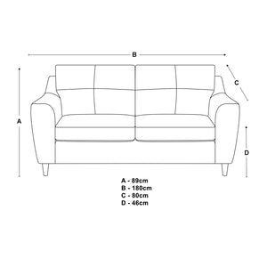 Baxter Tufted Fabric 3+2 Sofa Suite The Sofa Studio 3+2 Sofa Suite