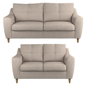 Baxter Tufted Fabric 3+2 Sofa Suite The Sofa Studio 3+2 Sofa Suite