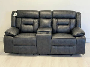 Luxury Nova Leather Recliner Sofa with LED Lighting and Electric Reclining Seats