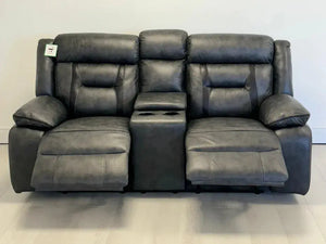 Nova Leather Electric Recliner - 2 Seater Sofa with USB Ports & Cup Holders The Sofas Studio