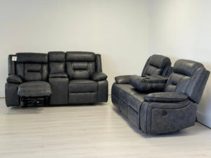Nova Leather Electric Recliner 3+2 Sofa Set | Power Recliner Suite with USB Charging Ports & Cup Holders | Premium Leather Sofa The Sofas Studio 3+2 Sofa Suite