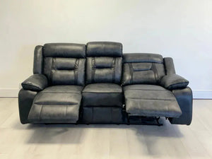 Nova Leather Electric Recliner - 3 Seater Sofa with USB Ports & Cup Holders The Sofas Studio