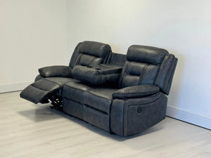 Nova Leather Electric Recliner 3+2 Sofa Set | Power Recliner Suite with USB Charging Ports & Cup Holders | Premium Leather Sofa The Sofas Studio 3+2 Sofa Suite