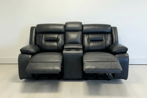 Nova Leather Electric Recliner - 2 Seater Sofa with USB Ports & Cup Holders The Sofas Studio