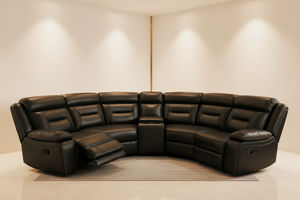 Nova Leather Electric Recliner Corner Sofa | Luxury Power Recliner with USB Charging Ports, Cup Holders & Premium Technology Leather | Living Room Furniture The Sofas Studio Corner Sofa