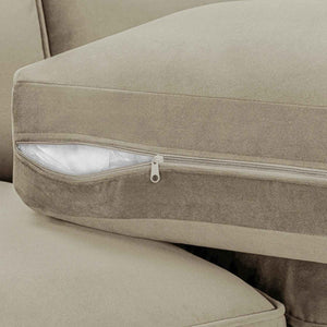 Belgravia Beige U Shape Corner Sofa | Large Fabric U Shaped Sofa Suite The Sofa Studio Living Sofa