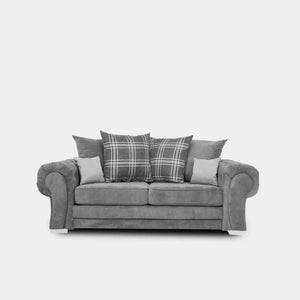 Verona Scatter Back Grey Sofa Collection,Modern Fabric Sofa Set Multiple Options The Sofa Studio Living Sofa