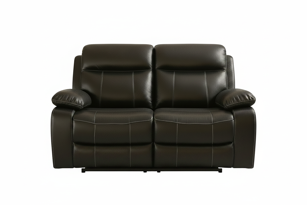 Vancouver 2 Seater Leather Recliner Sofa | Luxury Manual Recliner The Sofas Studio 2 Seater Sofa