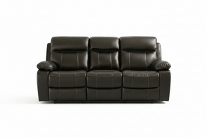 Vancouver 3 Seater Leather Recliner Sofa | Luxury Manual Recliner The Sofas Studio 3 Seater Sofa