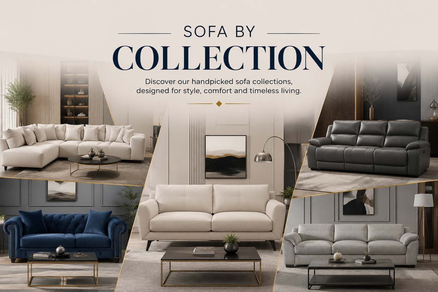 Premium corner sofas, fabric sofas, leather sofas and recliner sofas for modern living rooms