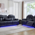 Zeus 3+2 Seater Leather Electric Recliner Sofa Set | Luxury Home Cinema Seating with Bluetooth Speakers, LED Lights & USB Charging