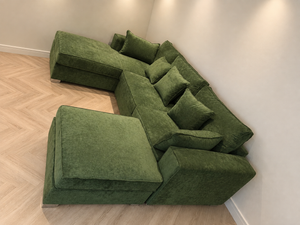 Luxury Green U-Shaped Corner Sofa with Chaise The Sofas Studio U Shape Sofa