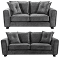 Somerford 3+2 Sofa Set – Modern Fabric Sofa Suite – Luxury 3 and 2 Seater Living Room Furniture Set