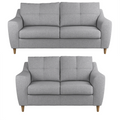 Baxter Tufted Fabric 3+2 Sofa Suite