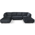 Sloane U Shape Velvet Corner Sofa