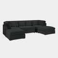 Belgravia Sofa Black U Shape Corner