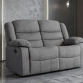 Roma Fabric Reclining Sofa 2 Seater - Luxury Grey Fabric Recliner Sofa – Modern Comfort for Living Rooms