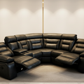 Nova Leather Electric Recliner Corner Sofa | Luxury Power Recliner with USB Charging Ports, Cup Holders & Premium Technology Leather | Living Room Furniture The Sofas Studio Corner Sofa