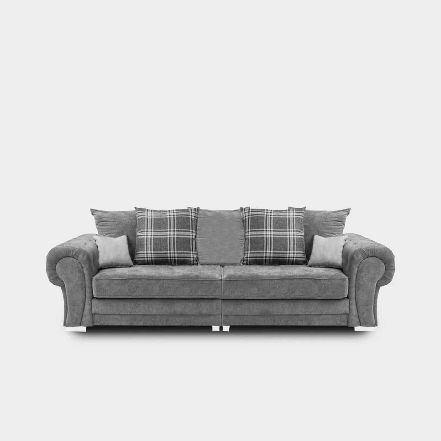 Verona Scatter Back Grey Sofa Collection,Modern Fabric Sofa Set Multiple Options